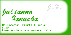 julianna hanuska business card